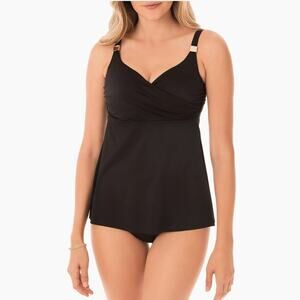 Miraclesuit Swim Surplice Tankini Size 34D Nwot